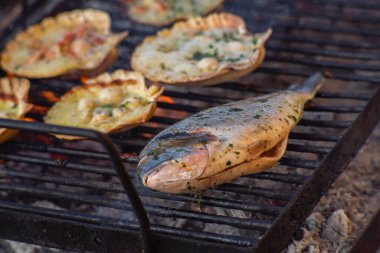 Izgara balık detayı