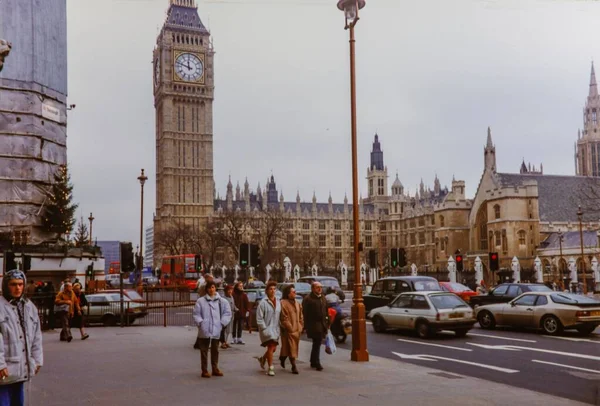 Londýn November 1982 Parlamentní Náměstí Londýně — Stock fotografie