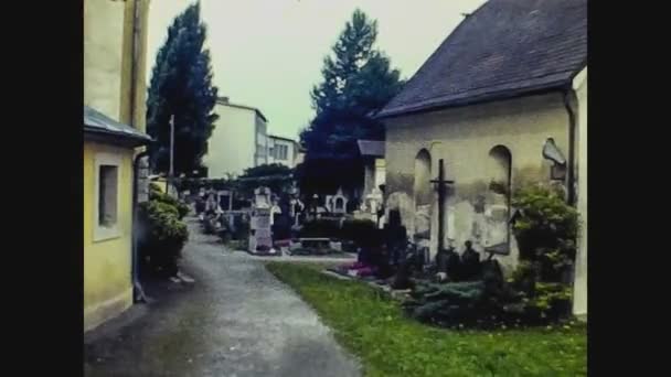 Austria 1975, Cmentarz w Innsbrucku 2 — Wideo stockowe