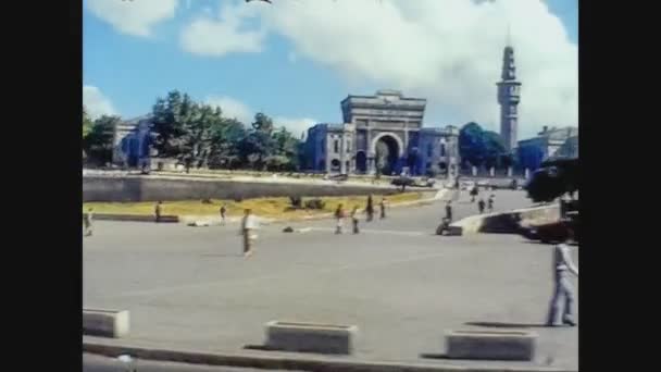 Türkei 1979, Haupttor der Universität Istanbul — Stockvideo