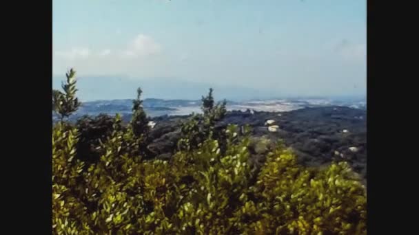 希腊1978年，科孚海岸观点2 — 图库视频影像