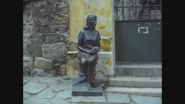 ブルガリア1976年、ブルガリアのプロヴディフビュー、 70年代8年 — ストック動画