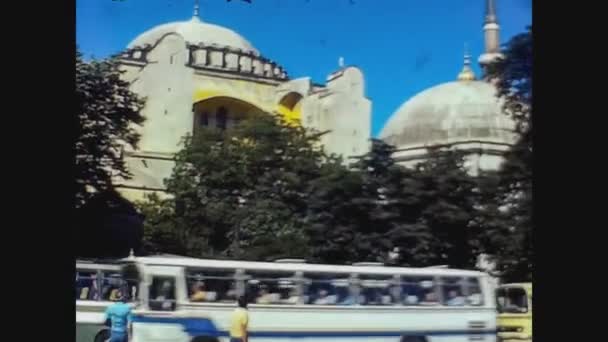 Турция 1979, Мечеть в Стамбуле 4 — стоковое видео