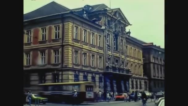 Austria 1975, Innsbruck street view 12 — Stock Video