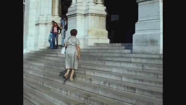 Franciaország 1976, Sacre Coeur templom Párizsban 2 — Stock videók