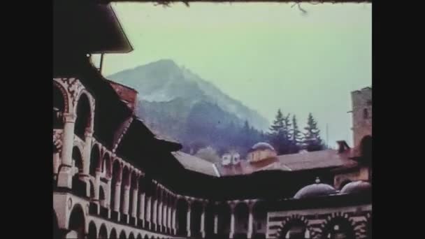 Bulgaria 1975, monastero di Rila in Bulgaria negli anni 70 9 — Video Stock