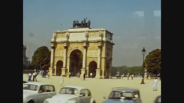França 1976, Arco do Triunfo Paris — Vídeo de Stock
