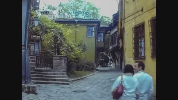 Bulgaria 1976, Пловдив view in Bulgaria in 70 's 3 — стоковое видео