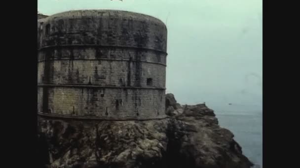 Croatia 1975, Lovrijenac fortress 4 — Stock Video