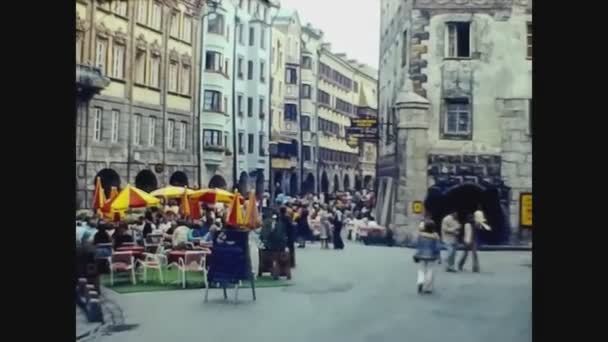 Austria 1975, Innsbruck street view 23 — Vídeo de stock