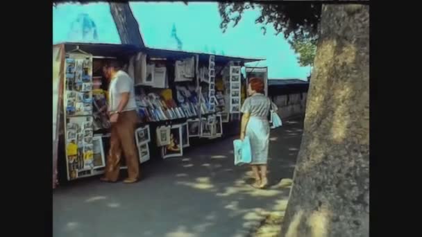 France 1976, Paris street view 38 — 图库视频影像