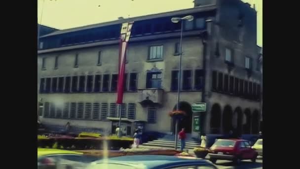 Lichtenstein 1975, Vaduz vista rua 6 — Vídeo de Stock