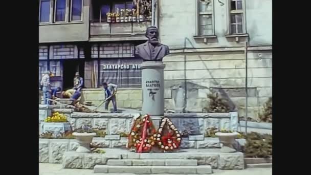 ブルガリア1975, Pleven view in Burgia in 70's 2 — ストック動画