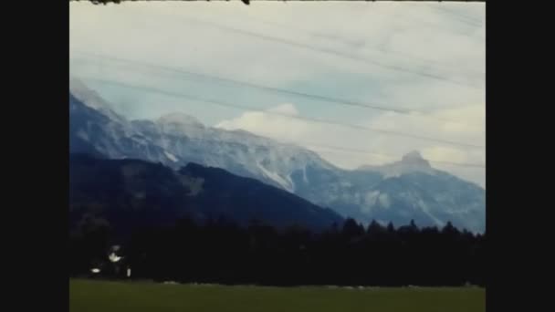 Lichtenstein 1975, Vaduz vista rua 7 — Vídeo de Stock