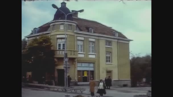 Bulgaria 1975, Dupnica street view in 70 's 2 — Vídeos de Stock