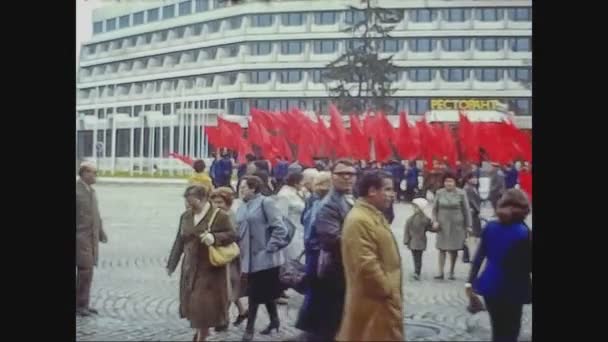 Bułgaria 1976, widok na miasto Kazanlak w Bułgarii 5 — Wideo stockowe