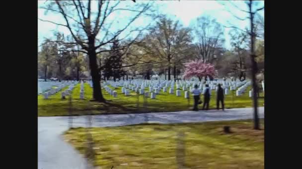 USA 1974, Arlington cemetery 3 — стоковое видео