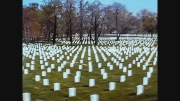 USA 1974, Arlington cemetery 5 — Stockvideo