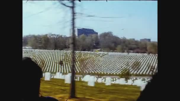 USA 1974, Arlington cemetery 4 — Stockvideo