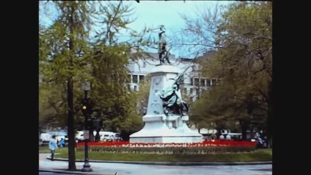 アメリカ1974年ワシントンの大統領公園2 — ストック動画