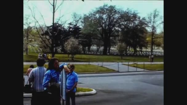 USA 1974, Arlingtonský hřbitov — Stock video