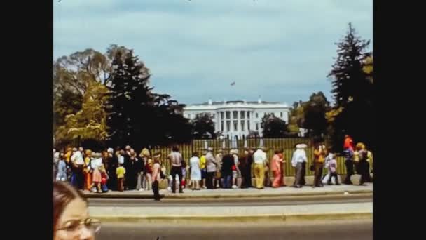 Verenigde Staten 1974, Witte huis in Washington — Stockvideo