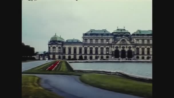 Austria 1974, Belvedere Schlossgarten in Vienna 2 — Stock Video