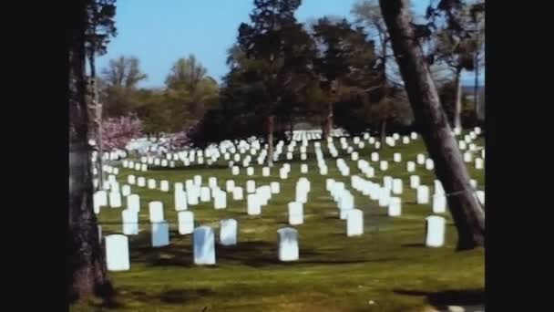 1974 р., Арлінгтон кладовище 10 — стокове відео