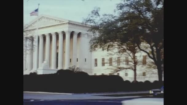 Stany Zjednoczone 1974, widok na ulicę Washington 8 — Wideo stockowe