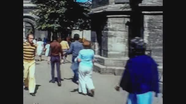 Türkei 1979, Haupttor der Universität Istanbul 3 — Stockvideo