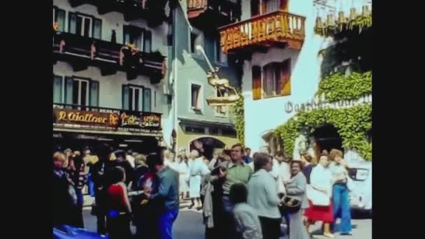 Avusturya 1975, Sankt Wolfgang view 9 — Stok video