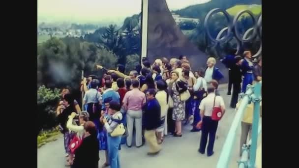 オーストリア1975,インスブルックのベルギゼルスタジアム3 — ストック動画