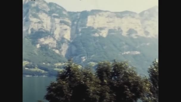 Svájc 1975, Walen-tó nézet 2 — Stock videók