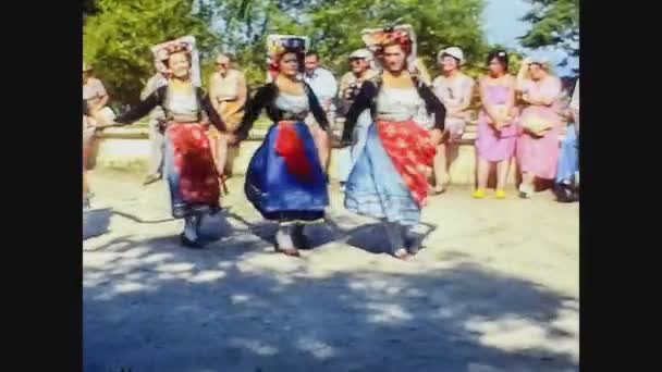 希腊，1978年，希腊民间文学舞蹈家2 — 图库视频影像