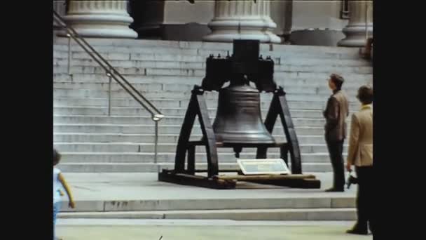 アメリカ1974年自由の鐘 — ストック動画