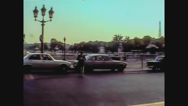 França 1976, Paris vista de rua 31 — Vídeo de Stock