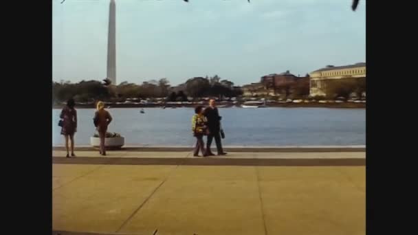 США 1974, Озерный обелиск Вашингтон 4 — стоковое видео