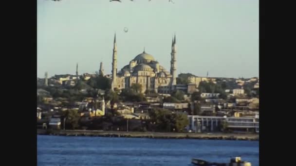 Turkije 1979, Blauwe Moskee in Istanbul 2 — Stockvideo