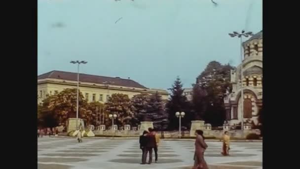 Bulgaria 1975, Pleven view in Bulgaria in 70's 7 — Stock Video