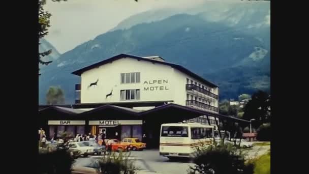 Lichtenstein 1975, Vaduz vista rua 10 — Vídeo de Stock