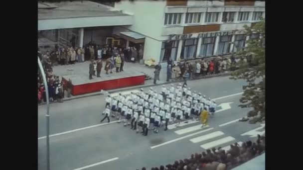 Bulgarie 1976, défilé militaire bulgare — Video