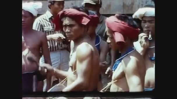 カンボジア1970,カンボジアの貧しい人々の村15 — ストック動画