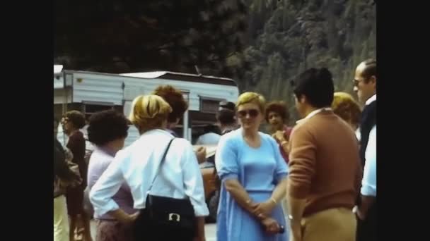 カリフォルニア1978,ヨセミテ公園の景色70年代の23 — ストック動画