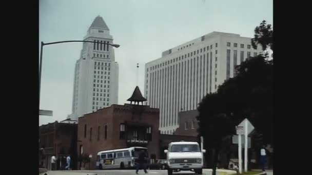 Los Angeles, USA 1979, Los Angeles street view 19 — Stock Video