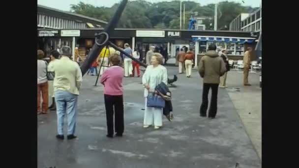 Швеция 1979, вид на порт Стокгольма 5 — стоковое видео