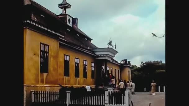 Швеция 1979, вид на Стокгольм с улицы 3 — стоковое видео
