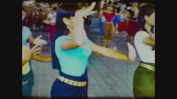 Cambodia 1970, Cambodian dancers show 3 — Stock Video