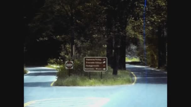 California 1978, Yosemite vista parco negli anni '70 5 — Video Stock