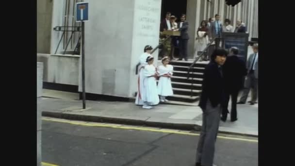 United Kingdom 1979, London street view 6 — Stock Video