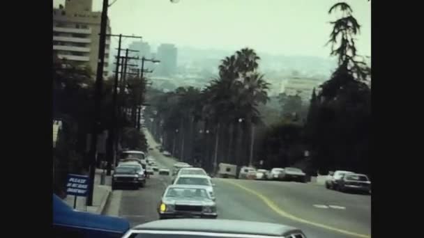 Los Angeles, EUA 1979, Los Angeles vista de rua 4 — Vídeo de Stock